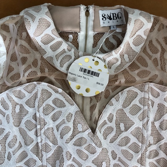 NWT- SABO Formal Crop Top-L - Picture 2 of 7